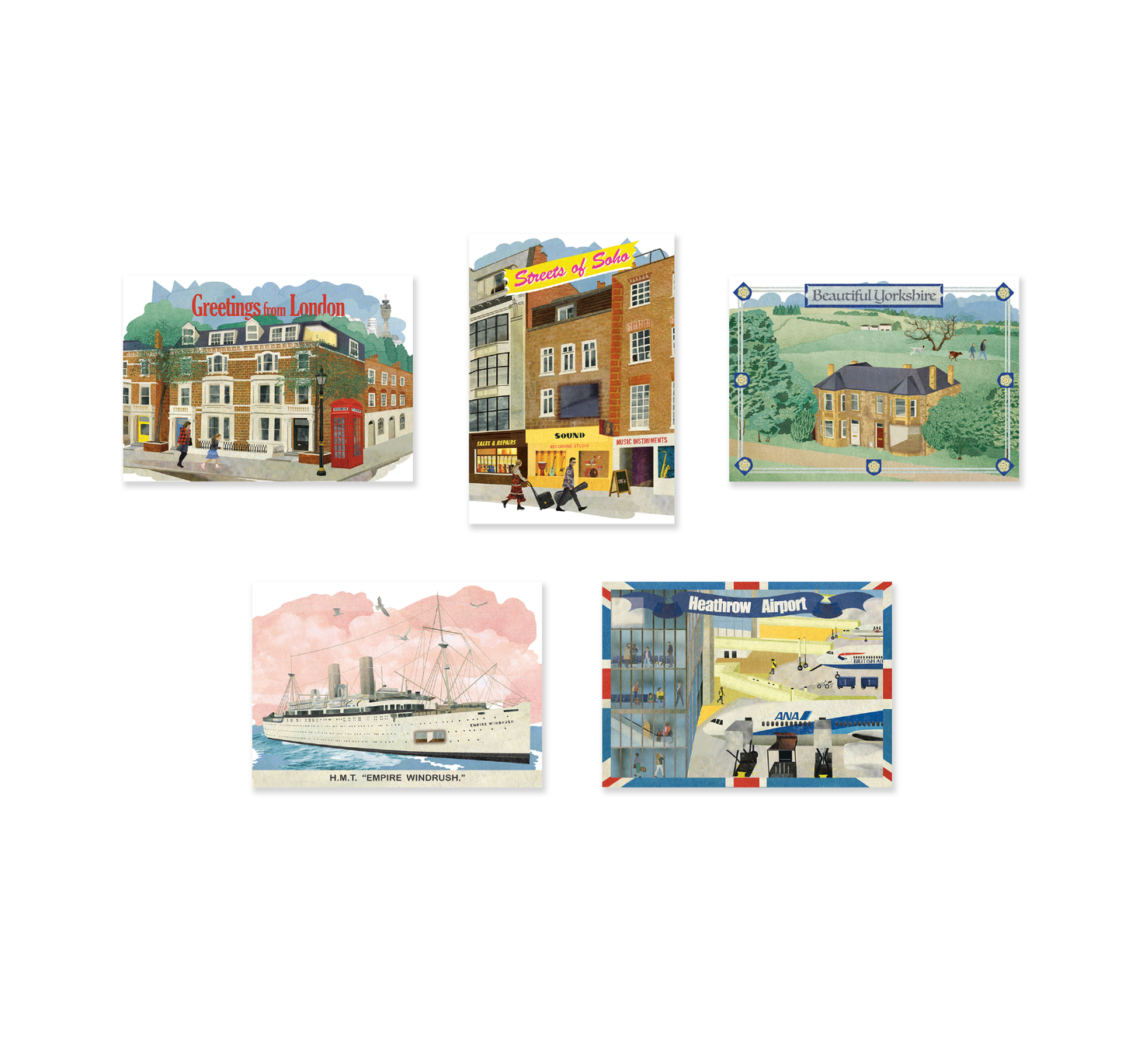 Pack of 5 Augmented Reality Postcards